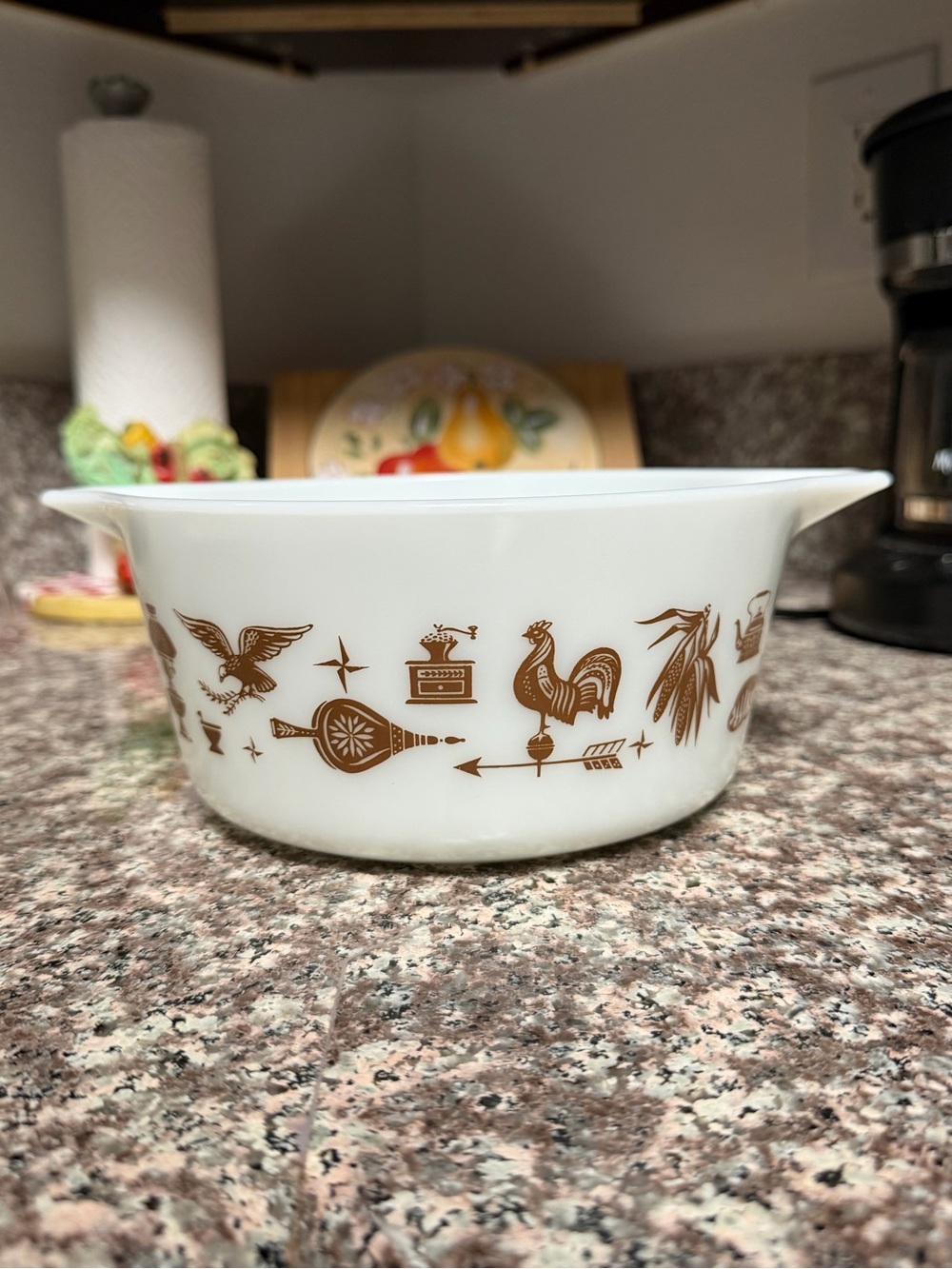 Pyrex Early American 473 Cinderella Casserole 1.5qt